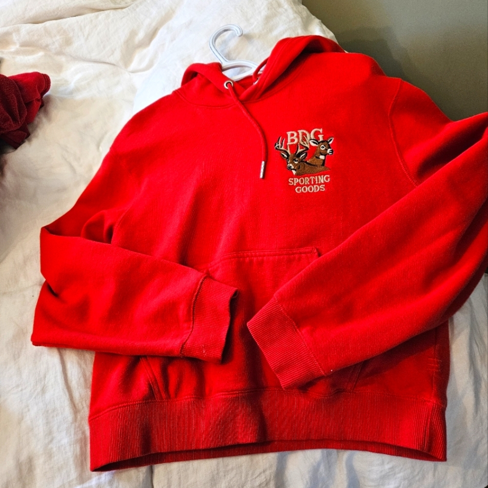 BDG Red hoodie from Urban Outfitters